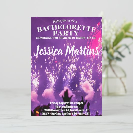 Bachelorette Party Kaart (Staand voorkant)