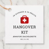 Bachelorette Party Kater Kit Bedankjes Labels (Voorkant)