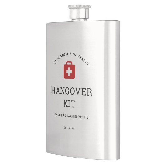 Bachelorette Party Kater Kit Flacon (Links)