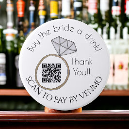 Bachelorette Party koopt de Bride een Code van QR  Ronde Button 7,6 Cm