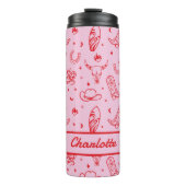 Bachelorette Party Kustkoeienmeisje Custom Thermosbeker (Voorkant)