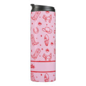 Bachelorette Party Kustkoeienmeisje Custom Thermosbeker (Geroteerd rechts)