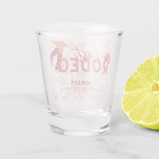 Bachelorette Party Laatste Rodeo Shot Glas (Achterkant)