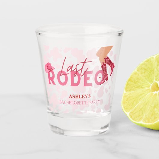 Bachelorette Party Laatste Rodeo Shot Glas (Voorkant)