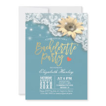 Bachelorette Party Lace Sunflower String Lights