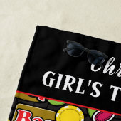 Bachelorette Party Las Vegas Casino Pattern Strandlaken (In situ)