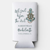 Bachelorette party last Sail for the Veil Seltzer Blikjeskoeler (Achterkant)