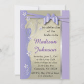 Bachelorette Party - Lavender Paars en Silver Kaart (Achterkant)