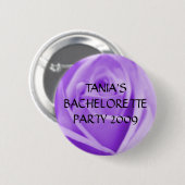 BACHELORETTE PARTY-lavender roos, knop Ronde Button 5,7 Cm (Voorkant /achterkant)