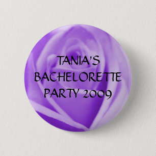 BACHELORETTE PARTY-lavender roos, knop Ronde Button 5,7 Cm