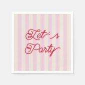 Bachelorette Party Let's Party  Servet (Voorkant)