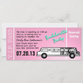 Bachelorette Party Limo Pass Kaart (Voorkant)