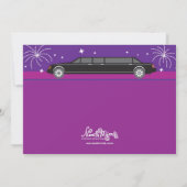 Bachelorette Party Limousine Invitations Kaart (Achterkant)