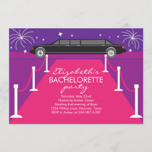 Bachelorette Party Limousine Invitations Kaart