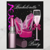 Bachelorette Party Lipstick Pink Shoes Champagne 1 (Voorkant)