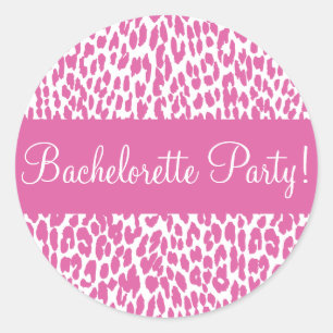 Bachelorette Party Luipaard Envelop Sticker Seal