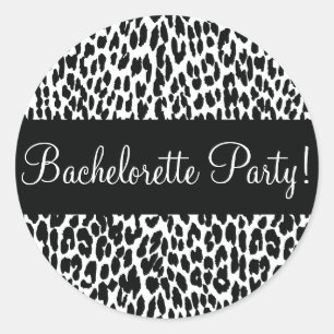 Bachelorette Party Luipaard Envelop Sticker Seal