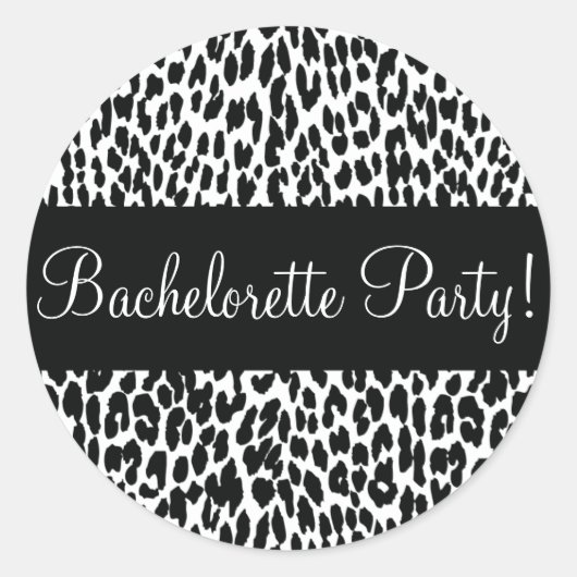 Bachelorette Party Luipaard Envelop Sticker Seal (Voorkant)