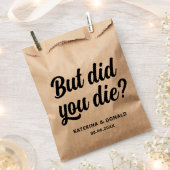 Bachelorette party, maar ben je gestorven? Hangove Bedankzakje (Geknipt)