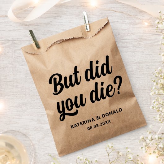 Bachelorette party, maar ben je gestorven? Hangove Bedankzakje (Geknipt)