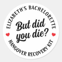 Bachelorette party, maar ben je gestorven? Hangove