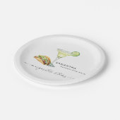 Bachelorette Party Margaritas & Tacos Papieren Bordje (Gekanteld)