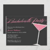 Bachelorette Party Martini Kaart (Voorkant / Achterkant)
