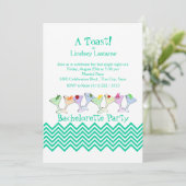 Bachelorette Party, Martini Parade Kaart (Staand voorkant)