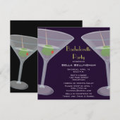 Bachelorette Party Martini Uitnodiging (Voorkant / Achterkant)