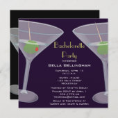 Bachelorette Party Martini Uitnodiging (Voorkant / Achterkant)