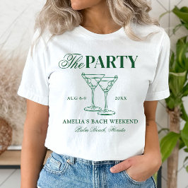 Bachelorette Party Martinis & Huwelijk T-shirt