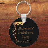 "Bachelorette Party" — Masquerade Theme Sleutelhanger (Voorkant)