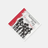 Bachelorette Party Meisjes - Deep Red Servetten (Hoek)