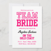 Bachelorette Party Meisjes Weekend Hot Pink Kaart (Voorkant)