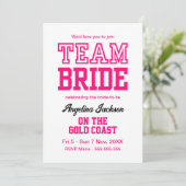 Bachelorette Party Meisjes Weekend Hot Pink Kaart (Staand voorkant)