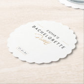 Bachelorette Party | Minimale bridesmaïde Kartonnen Onderzetters (Gekanteld)