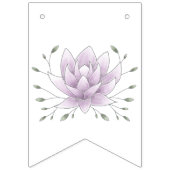 Bachelorette Party Miss tot Mrs Roze Lotus Vlaggetjes (Tweede vlag)