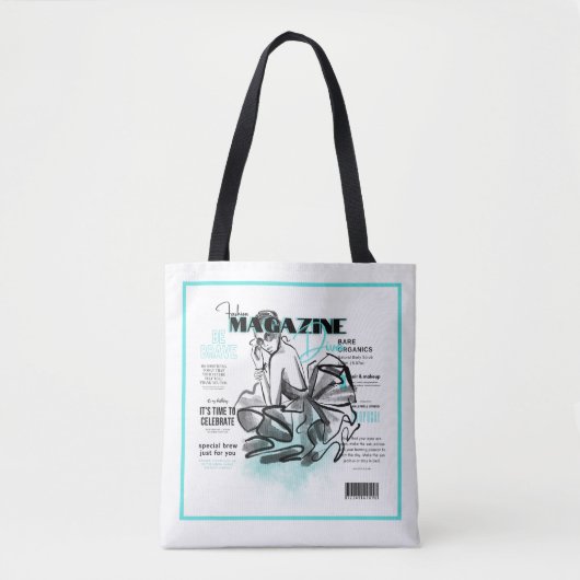 Bachelorette party mode uitnodiging tote bag (Voorkant)