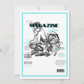 Bachelorette party modeontwerpster tijdschrift  kaart (Voorkant)