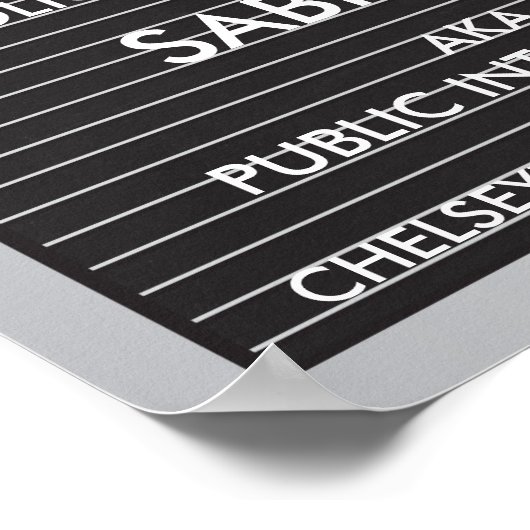 Bachelorette Party Mok Shot Slates Poster (Hoek)