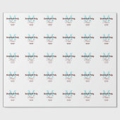 Bachelorette Party Monogram Naam toevoegen Datum P Cadeaupapier (Vlak)