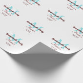 Bachelorette Party Monogram Naam toevoegen Datum P Cadeaupapier (Hoek)