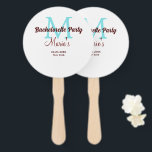 Bachelorette Party Monogram Naam toevoegen Datum P Handwaaier<br><div class="desc">mooi design</div>