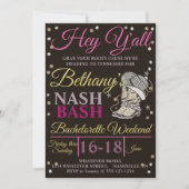 Bachelorette Party Nash Bash Custom Kaart (Voorkant)