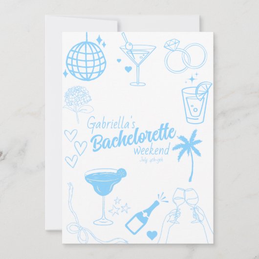 Bachelorette Party nodigt uit Kaart (Voorkant)
