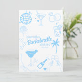 Bachelorette Party nodigt uit Kaart (Staand voorkant)