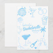 Bachelorette Party nodigt uit Kaart (Voorkant / Achterkant)