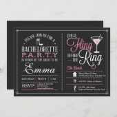 Bachelorette Party nodigt uit tot rondleiding Kaart (Voorkant / Achterkant)