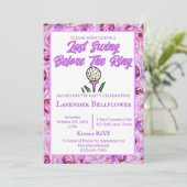 Bachelorette Party of Vrijgezellenfeest Golflavend Kaart (Staand voorkant)