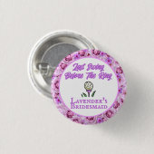 Bachelorette Party of Vrijgezellenfeest Golflavend Ronde Button 3,2 Cm (Voorkant /achterkant)
